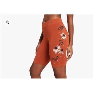 Nike Bike Shorts Women Size XS Burn Sunshine Color Floral Print